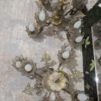 ۲ عدد لوستر۸ شعله و یه دیوار کوب در حد نو ۲۰تومن