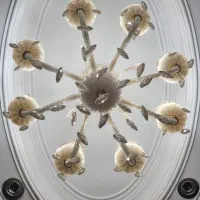 لوستر ۸ شاخه کریستالی|لوستر و چراغ آویز|قم, شهرک قدس|دیوار