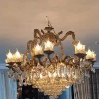 لوستر برنجی ۱۶. شاخه|لوستر و چراغ آویز|اصفهان, مهدی آباد|دیوار