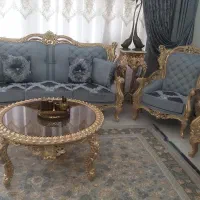 مبل استیل چوب راش پر منبت