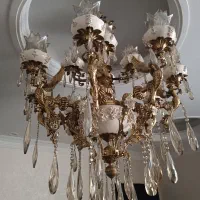 لوستر.وکنارمبلی|لوستر و چراغ آویز|ری, دیلمان|دیوار