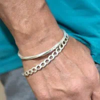 دستبند ( بنگل ) نقره دستساز