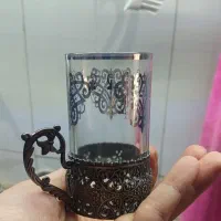 استکان و شیرینی خوری استفاده نشده