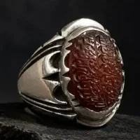 لب تاب معاوصه با انگشتر نقره دوقاب