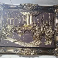 تابلو ورق طلا