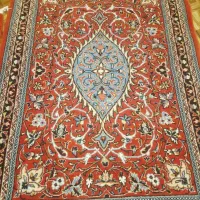 جفت قالیچه دست‌باف ۱×۱.۵ متر، رنگ لاکی اصیل|فرش|تهران, امیرآباد|دیوار