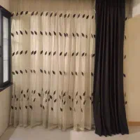 پرده پذیرایی و اتاق خواب