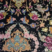 فرش ۶ متری تبریز دستباف گل ابریشم