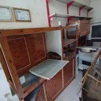 کابینت آلمینیومی طرح چوب کاملا سالم