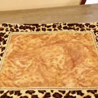 دو عدد رومیزی پلنگی کار ترک