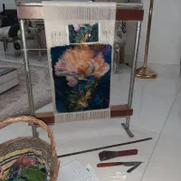 دارقالی به همراه وسایل وقالیچه|ابزارآلات|رشت, رشتیان|دیوار