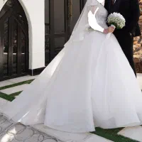 لباس عروس شاین تماما سنگ جواهر دوزی