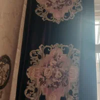 یک پنل و پرده ورودی مخمل و فرش ۶متری