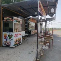 غرفه فست فود با تمام امکانات و وسایل برای واگذاری|فروش مغازه و غرفه|دیلم, |دیوار