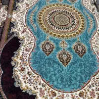 یک عدد فرش ۱۲متری طرح کهربا فیروزه ای