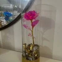 باکس شیشه ای گل رز جاودان روز مادر