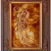 تابلو فرش دست بافت صبحدم استاد فرشچیان