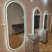 دکور آیینه میز کاشت ناخن استند میز ترولی آرایشگاه