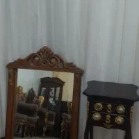 میز تلفن با اینه ارایشی