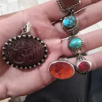 انگشتر و گردنی نقره|جواهرات|قرچک, مهدیه|دیوار