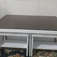 فروش فوری مبل ۱۱ نفره، ویترین و میز|مبلمان خانگی و میز عسلی|آباده, |دیوار