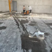 بتن ریزی کف با ماله پروانه و لیزر