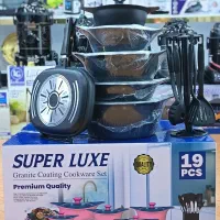 super luxe قابلمه 19 پارچه چدن سنگین