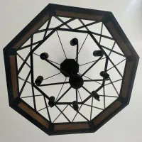 لوستر چوبی استفاده نشده نو|لوستر و چراغ آویز|کرج, گلشهر|دیوار