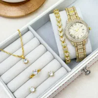 فروش ست ساعت زنانه بند کرواتی (کادو ولنتاین)