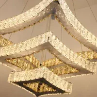 لوستر لوزی کریستالی|لوستر و چراغ آویز|رشت, جهاد|دیوار