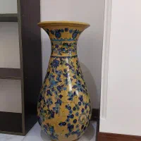 گلدان بزرگ سفالی کار یزد|صنایع دستی و سایر لوازم تزئینی|آمل, |دیوار