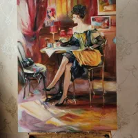 تابلو رنگ روغن کار دست خودم