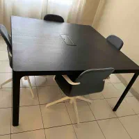میز کنفرانس ایکیا IKEA BEKANT صندلی IKEA LANGFJALL|مبلمان اداری|تهران, جنت‌آباد مرکزی|دیوار