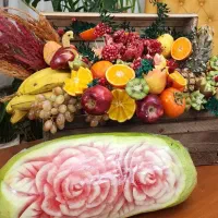 حکاکی هندوانه و میوه آرایی یلدا (واوان)