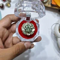 انگشتر نقره دست سازه موزانایت