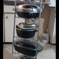 استند قابلمه و آبلیمو آبغوره چینی سینی|ظروف سرو و پذیرایی|همدان, |دیوار