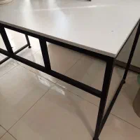 میز کار ام دی اف پایه آهنی محکم