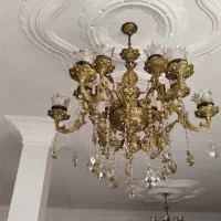 لوستر برنز ۱۲شاخه|لوستر و چراغ آویز|ماکو, |دیوار