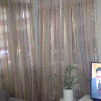 پرده حریر متراژبالا رنگ کرم نباتی|پرده، رانر، رومیزی|کرج, گوهردشت|دیوار