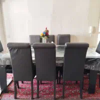 میز ناهارخوری ۸ نفره کاملا سالم