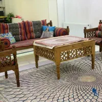 مبل سنتی سه نفره و دو صندلی سنتی
