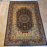 فرش ابریشم آکبند نو ۸۰ در ۱۲۰|فرش|تهران, دریاچه شهدای خلیج فارس|دیوار