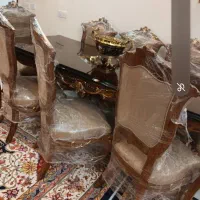 یک دست استیل ومیزناهارخوری ۸نفره ۵ماهه خریم