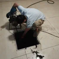 چاه.لوله بازکنی  کیش شبانه روزی هرساعتی