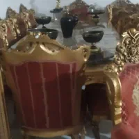 مبلمان استیل سلطنتی هفت نفره با ناهار خوری ۱۲ نفره|مبلمان خانگی و میز عسلی|اهواز, اسماعیلیه|دیوار