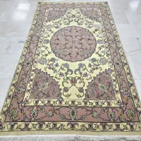 فرش دستباف سایز قالیچه گل ابریشم