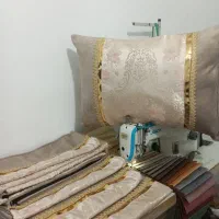 روبالشتی و کوسن مخمل طرح سلطنتی|رختخواب، بالش، پتو|مشهد, پنجتن|دیوار