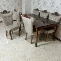 میز نهاری چوب راش در حد نو|میز و صندلی غذاخوری|کرج, شاهین‌ویلا|دیوار