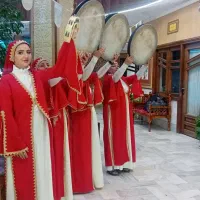 گروه دف نوازی ترمه ریز  زنجان با اجرای هنری زیبای