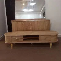 آینه کنسول و میز ال سی دی چوبی لاکچری خاص